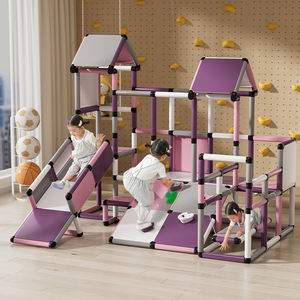 Neues Kreativ- und Spielset: Lebensgroße Strukturen zum Bauen, Klettergerüst-Sammlung mit Rutsche - Product Image 3