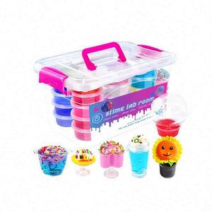 New Popular Clear DIY Slime Kit Playdough & Slime Making with Charms Toy for Kids - Product Image 1