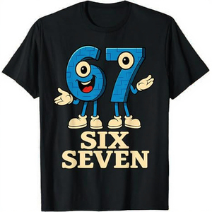 T-shirt imprimé à manches courtes col rond 100 % polyester 180 g pour étudiant, style urbain, collection 2026, par Six & Seven Digital Human - Product Image 3