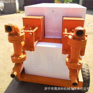 Máquina de Inyección de Líquido de Doble Cilindro, Bomba Hidráulica de Mortero, Bomba de Cemento de Flujo Ajustable para Construcción - Product Image 1