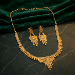 Wholesale Forming 14K 18K 24K Gold Filled Short <b>Necklaces</b> Set, Traditional Design Jewelry, Brass Gold Plated Fashion <b>Necklaces</b>. - Product Image 2