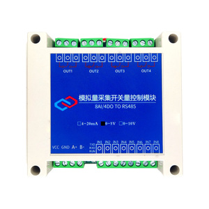 Konversi RS485 ke 4-20mA 0-5v 0-10v modul perubahan <span class=keywords><strong>2</strong></span> 4 saluran Modbus RTU RS485 ke modul konverter industri Analog - Product Image 5