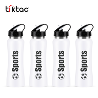Logotipo de marca impreso personalizable Botella 500ml de agua deportiva térmica con aislamiento de acero inoxidable de metal de doble pared