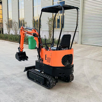 Pengiriman Gratis Mini Excavator 3.5 Ton CE EPA Excavator Crawler Baru 2 Ton 1 Ton Mesin Excavator Mini Kecil untuk Pertanian