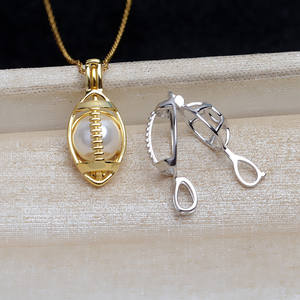 Componente de Joyería, Soporte para Colgante de Cuentas de 8mm y 6mm, No Poroso, de Plata S925, para Manualidades, Modelo 5083 - Product Image 4