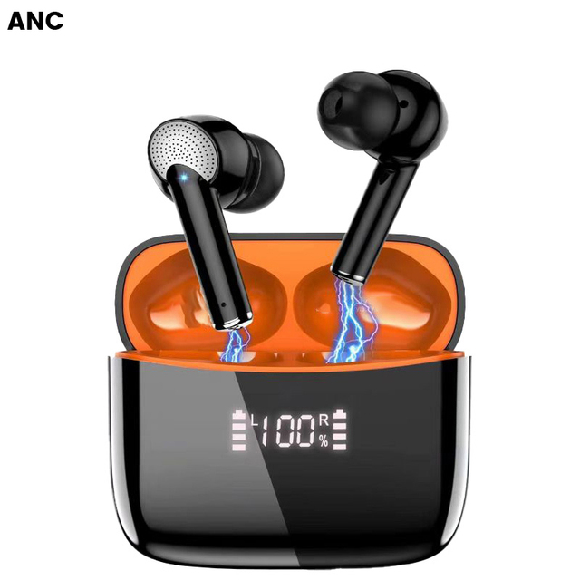 J8 Pro TWS Wireless Earbuds Double Noise Reduction HIFI Stereo Headset Super LED Display Waterproof In-Ear Gaming Phone