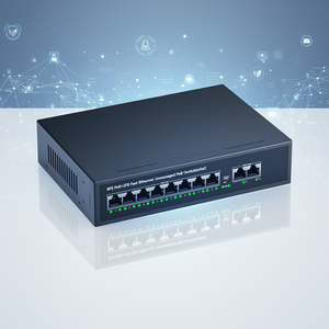 สวิตช์ PoE ประสิทธิภาพสูง 8 พอร์ต ความเร็ว 2.06Gbps รองรับอัปลิงค์ 2 พอร์ต 10/100Mbps กำลังไฟ 120W 48V RJ45 สำหรับระบบกล้องวงจรปิด - Product Image 1
