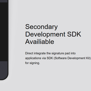 แผ่นรองลายเซ็นขนาด 5 นิ้ว รองรับ SDK รองรับ C Net Java ใช้งานร่วมกับ Windows ได้ - Product Image 5