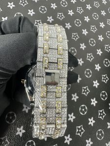 Reloj de Acero Inoxidable Personalizado de Alta Calidad con Moissanita VVS de Lujo, Estilo Hip-Hop con Diamantes, Bañado en Oro Rosa, Mecánico - Product Image 4