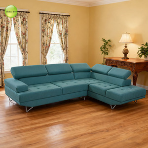 Sofá de Cuero Moderno de Alta Calidad Hecho en China, Tamaño Pequeño, Tipo Esquina en Forma de L para 7 Personas, Modelo 8337 - Product Image 2