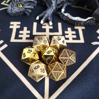 Dés à 20 faces en métal D&D promotionnels, accessoires de jeu de table, dés de jeu de rôle, jouet pour adultes, cadeau