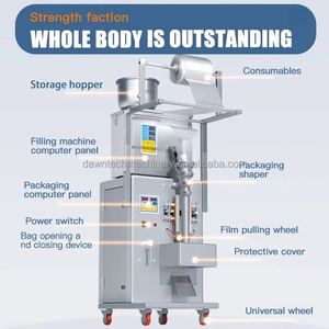 Petite machine de remplissage et d'emballage entièrement automatique pour bonbons glacés, bonbons pétillants, bonbons mous, bonbons gélifiés et cubes de sucre - Product Image 4