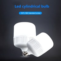 Vente en gros 110V 220V T Forme Ampoule Éclairage 5W 10W 15W 20W 30W 40W 50W 60W B22 E27 Ampoule LED Lumière