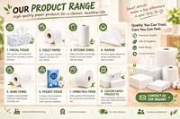 Prix de gros usine, personnalisable, économique, mouchoirs en papier doux en vrac, 100 % pâte de bois vierge, écologique