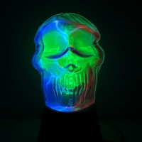 Lampe plasma personnalisée de haute qualité en forme de crâne, sensible au toucher et à commande vocale, pour cadeaux de fêtes