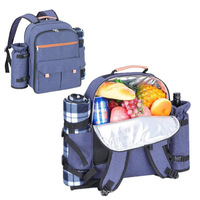 Sac à dos isotherme pliable grande capacité à double bandoulière personnalisé en usine D5715 pour pique-nique en extérieur