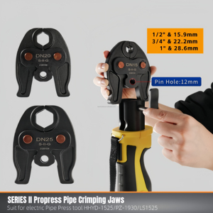 Herramienta Hidráulica Profesional de Alta Calidad de 1/2'' - 1 Pulgada para Prensar Tuberías de Cobre y Acero Inoxidable, para Máquina de Prensado a Batería, HVAC - Product Image 6