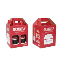Emballage en verre pour brasserie personnalisé Pack de bières artisanales Pack de 6 12 24 bouteilles Boîte de canette de bière Emballage