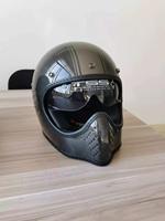 Casque de moto en fibre de carbone véritable à motif forgé 12k/3k de haute qualité, fabriqué en Chine, personnalisable en OEM