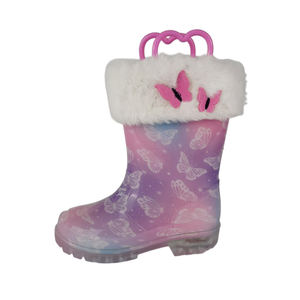 <span class=keywords><strong>Botas</strong></span> <span class=keywords><strong>de</strong></span> <span class=keywords><strong>Agua</strong></span> para <span class=keywords><strong>Niños</strong></span>, Impermeables, con Luces, Antideslizantes, Suaves, Ligeras, con Forro <span class=keywords><strong>de</strong></span> Algodón para Actividades al Aire Libre - Product Image 2