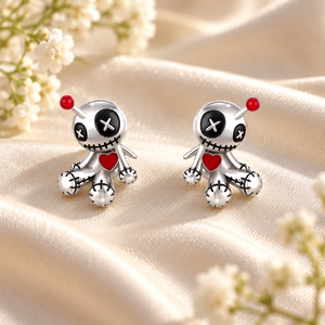 Ensemble de colliers en forme de cœur de robot pour femmes, design ludique 3D, accessoires à porter au quotidien - Product Image 4
