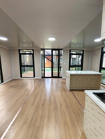 Villa conteneur pliable et extensible de 20 pieds, 4 chambres, maisons modulaires ignifuges