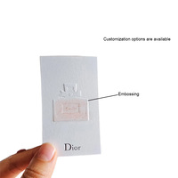 Cartes de visite blanches jetables personnalisées avec bandelettes de test en papier parfumé pour le test de parfums et d'huiles essentielles