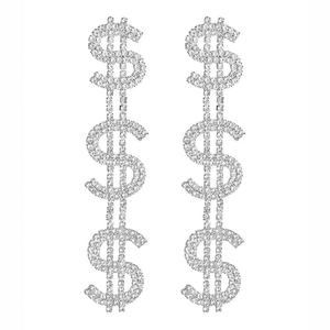 Machika Luxury Exquisite Women's Earrings European American Trendy Long High-End Shining <b>Water</b> Diamond Wealthy Dollar Earrings - Product Image 5