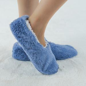 <span class=keywords><strong>Femme</strong></span> <span class=keywords><strong>Femme</strong></span> Dames Couleur vive <span class=keywords><strong>Pas</strong></span> <span class=keywords><strong>Cher</strong></span> Peluche Hiver Chaud Faux Sherpa Doublé Chambre Plancher Intérieur Maison Ballerines Snooze Chaussons - Product Image 3