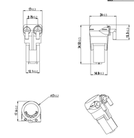 Mini Micro pompe péristaltique petites pompes à débit d'eau et de liquide avec basse pression personnalisable OEM DC3V 5V
