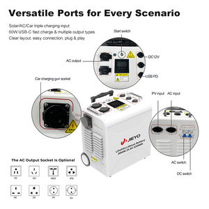 สถานีไฟฟ้าพกพา 3000w เครื่องกำเนิดพลังงานแสงอาทิตย์ 5000w พร้อมตัวควบคุม MPPT คลื่นไซน์บริสุทธิ์ พลังงานใหม่ สำรองไฟรถยนต์ แบบมีล้อลาก - Product Image 4