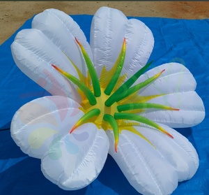 1,5 m/2M/3m decoración de fiesta globo de flores de interior Flor de lirio inflable rosa con luz Led - Product Image 1