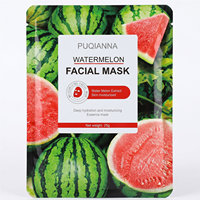 Masque en tissu à la pastèque 25ml pour le soin des plantes et des fruits, éclaircissant, hydratant et anti-âge, directement de l'usine OEM