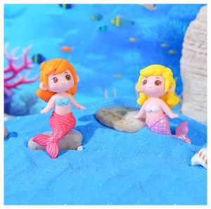 Figurines miniatures en résine en vrac vente en gros dessin animé mignon petites créatures fée <span class=keywords><strong>jardin</strong></span> collection dame sirène poupées art thèmes de la mer - Product Image 4