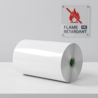 Film PET 50 microns V0, blanc mat transparent, ignifuge, conforme à la norme V0, film d'usine OEM, rapport Reach Rohs