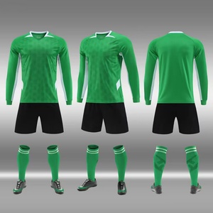 Maillot de football d'entraînement pour équipe adulte, uniforme de compétition, coton/bambou/spandex, transfert thermique, couleurs et logos personnalisables - Product Image 1