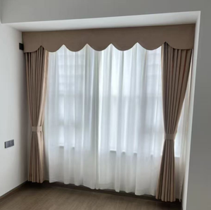 Cortinas de Estilo Moderno, Tejido Texturizado de Poliéster, Peso Medio, Hechas a Medida, Personalizadas, de Poliéster/Lino, de Fábrica - Product Image 4