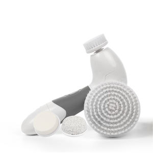 <span class=keywords><strong>Brosse</strong></span> de nettoyage électrique en silicone 4-en-1 pour le <span class=keywords><strong>visage</strong></span> Appareil de nettoyage exfoliant pour le corps à usage domestique - Product Image 1