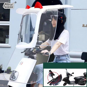 Moteur de parapluie coupe-vent <span class=keywords><strong>pour</strong></span> scooter personnalisé, couverture complète, pare-soleil <span class=keywords><strong>pour</strong></span> vélo électrique, auvent <span class=keywords><strong>pour</strong></span> moto, <span class=keywords><strong>abri</strong></span> contre la pluie - Product Image 3