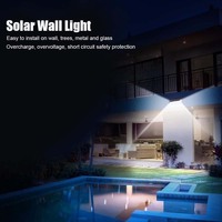 Lámpara Solar de Pared TSINYE con 118 LED, Sensor de Movimiento, Luz de Seguridad para Exteriores, Fácil Instalación, Alimentada por Energía Solar, para Porche, Patio, Valla, IP65