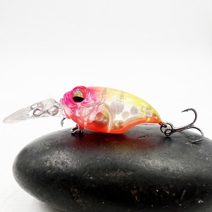 Alpha isca de pesca artificial, isca de pesca dura com manivela, isca artificial para pesca em atacado