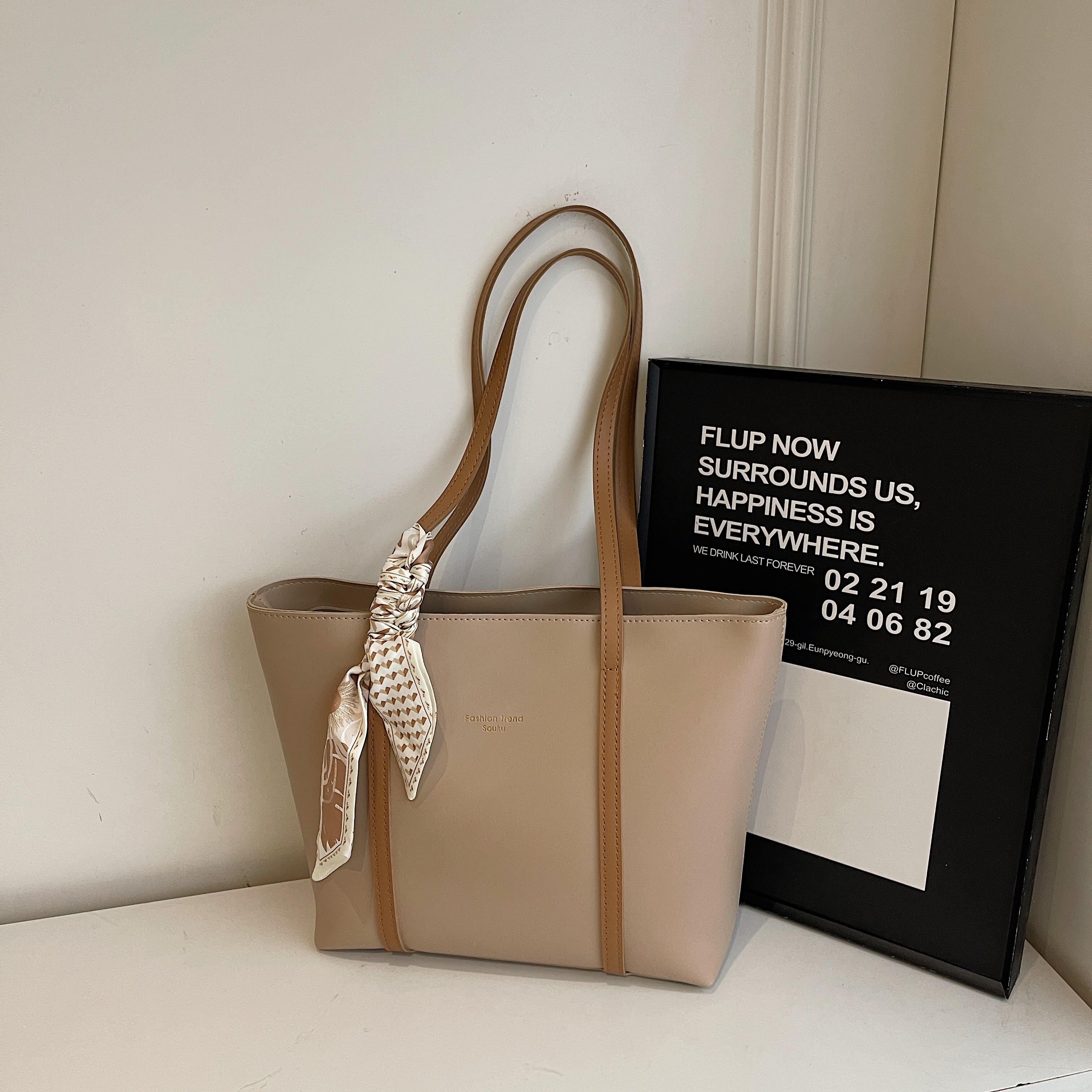 Bolso de mano de PU (36*26*12cm)-color 2