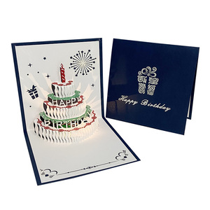 Tarjeta <span class=keywords><strong>de</strong></span> <span class=keywords><strong>cumpleaños</strong></span> <span class=keywords><strong>de</strong></span> pastel 3D LED musical-Regalo <span class=keywords><strong>de</strong></span> confesión hecho a mano <span class=keywords><strong>para</strong></span> amigos - Product Image 1