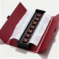 Boîte à chocolat artisanale personnalisée, emballage de luxe pour chocolat divisé, boîte en papier