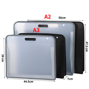 <span class=keywords><strong>Sac</strong></span> de rangement extra-large en PP imperméable pour dossiers et documents, conçu pour les croquis A2 + les dessins <span class=keywords><strong>A3</strong></span>, <span class=keywords><strong>sac</strong></span> de rangement pour matériel pédagogique - Product Image 1
