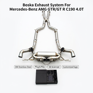 Sistema de escape OEM Boska para Mercedes-Benz AMG GTR/GT R C190 4.0T 2019-2023 Silenciador Catback con sonido dinámico y válvula original - Product Image 1