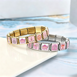 Original Design Trendy Gift Stainless Steel Italian Charm Link 9mm Bracelet Making <b>DIY</b> <b>Kit</b> - Product Image 6