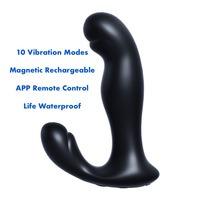 Jouet anal de haute qualité à 10 vibrations puissantes en silicone, masseur de prostate masculin, jouet anal magnétique rechargeable premium pour le plaisir