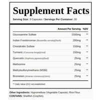 Complément alimentaire pour la santé des articulations et de la mobilité, capsules personnalisées OEM ODM en marque privée, capsules pour la santé osseuse, glucosamine, chondroïtine