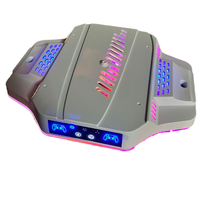 Station de charge double pour PS5 Pro/Slim Console de jeu Support de charge avec base de refroidissement à lumière d'ambiance colorée RVB